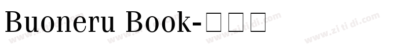 Buoneru Book字体转换